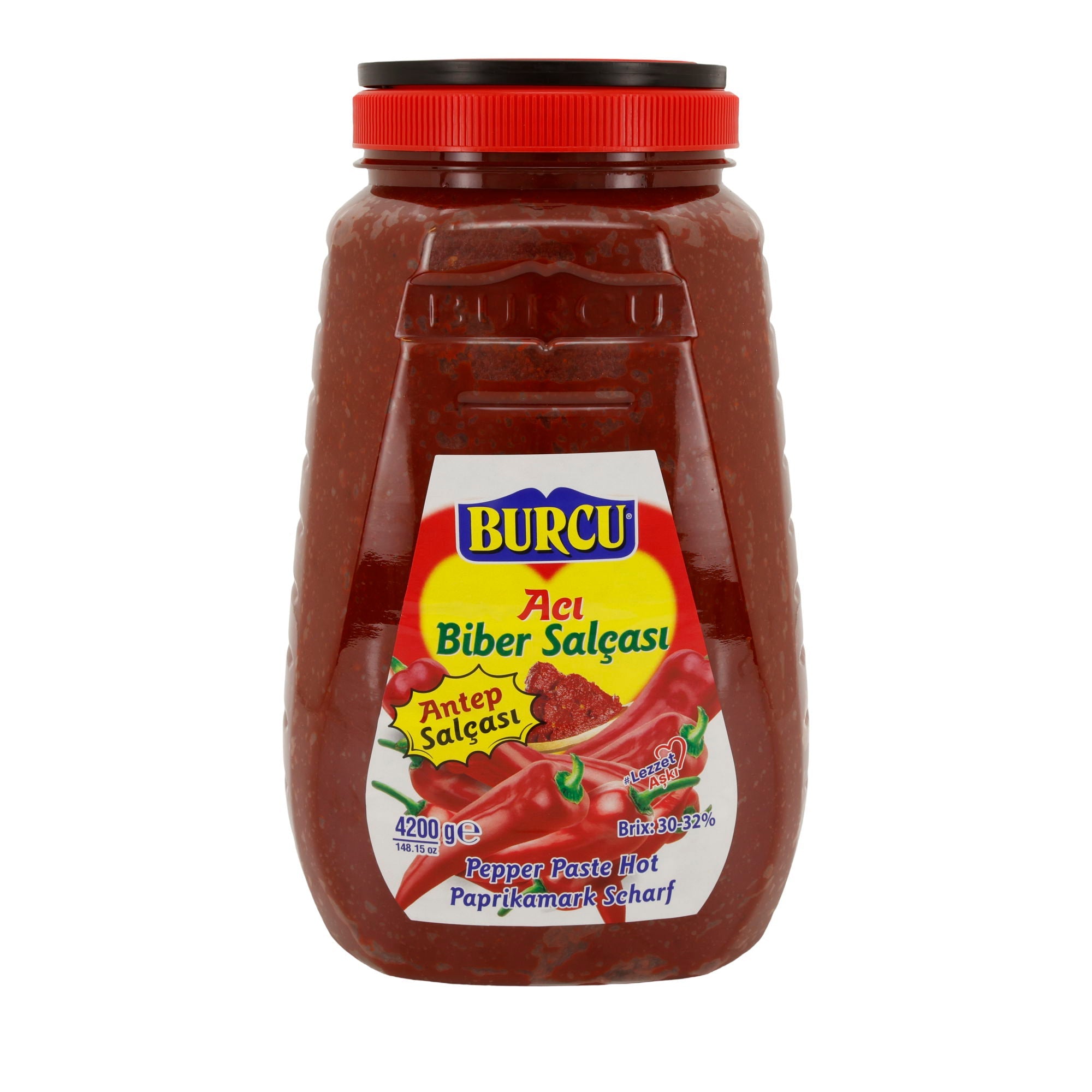 Paprikamark Burcu | Paprika-Paste SCHARF mit mind. 30% | 4,2 kg BURCU
